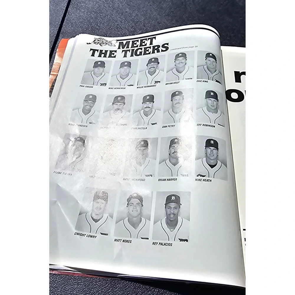 1987 Detroit Tigers Official Scorebook &‎ Program MLB Baseball